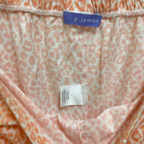 P.Jamas Orange Cheetah Pajama Set - Picture 10 of 14